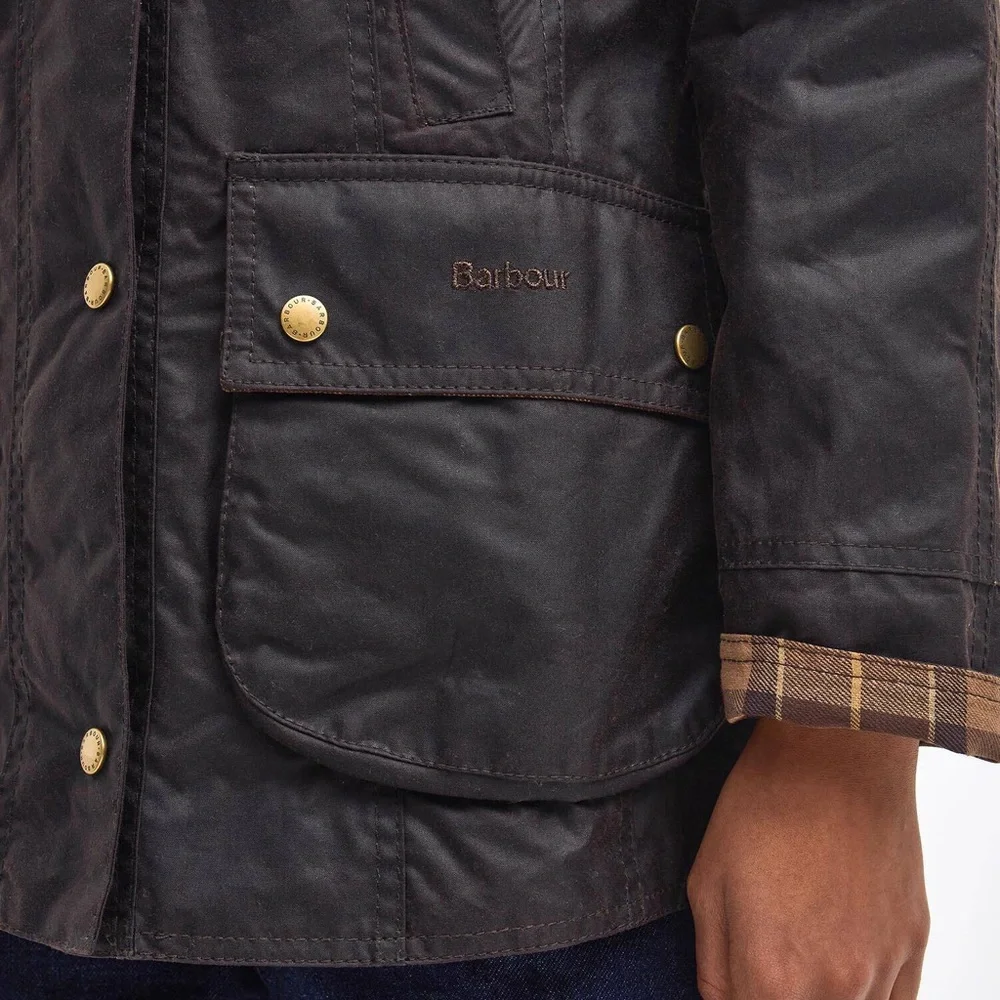 Barbour. Beadnell Waxed Jacket. Brown. US 6. - Picture 7 of 12